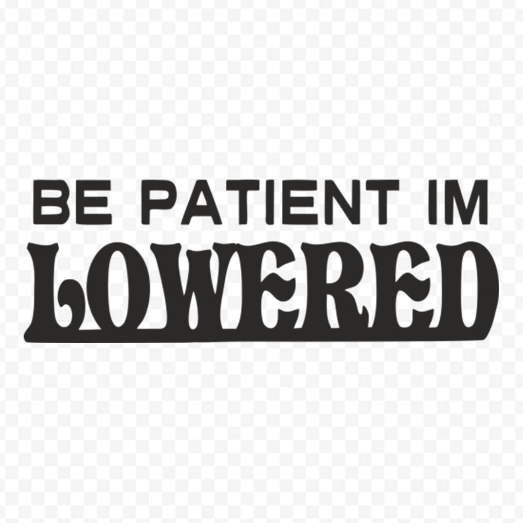 Be Patient Im Lowered