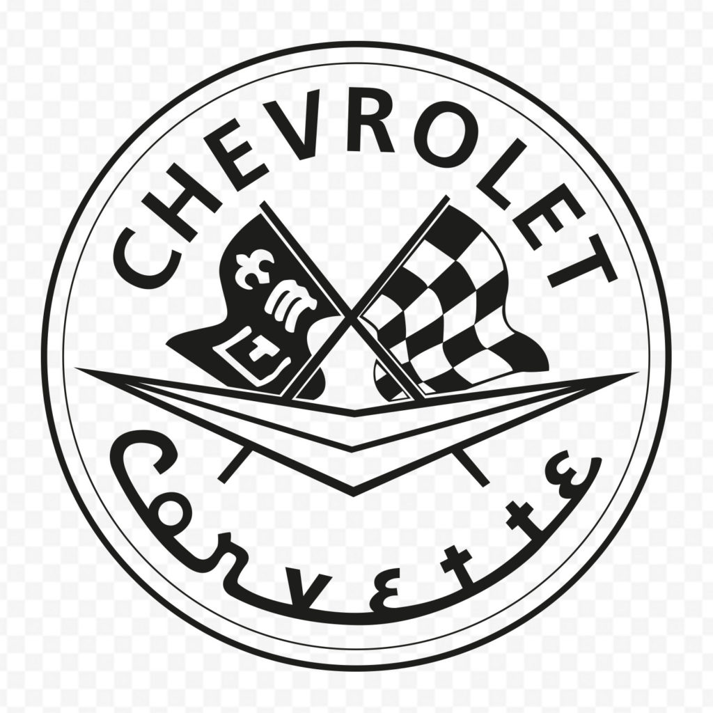 Chevrolet Corvette Classique Noir Et. Blanc