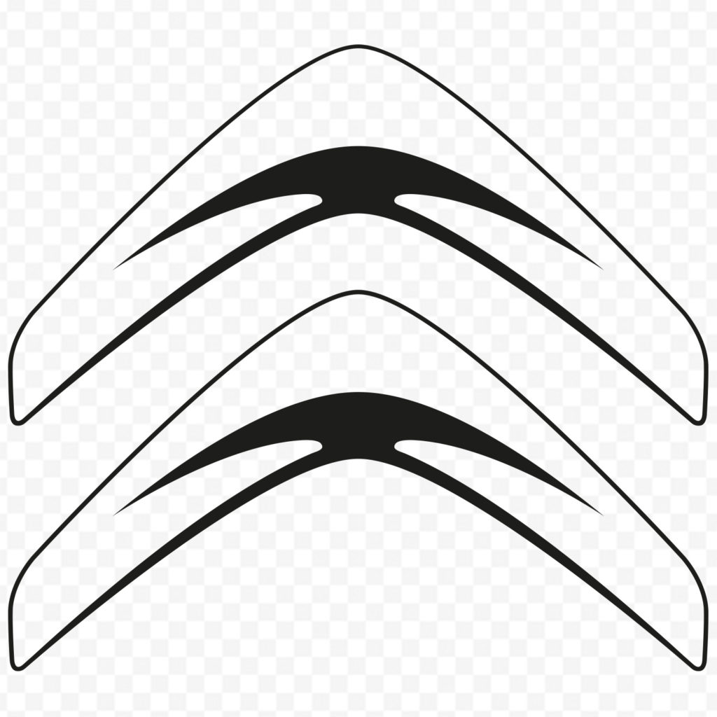Chevron Citroen 2009 Noir Et Blanc