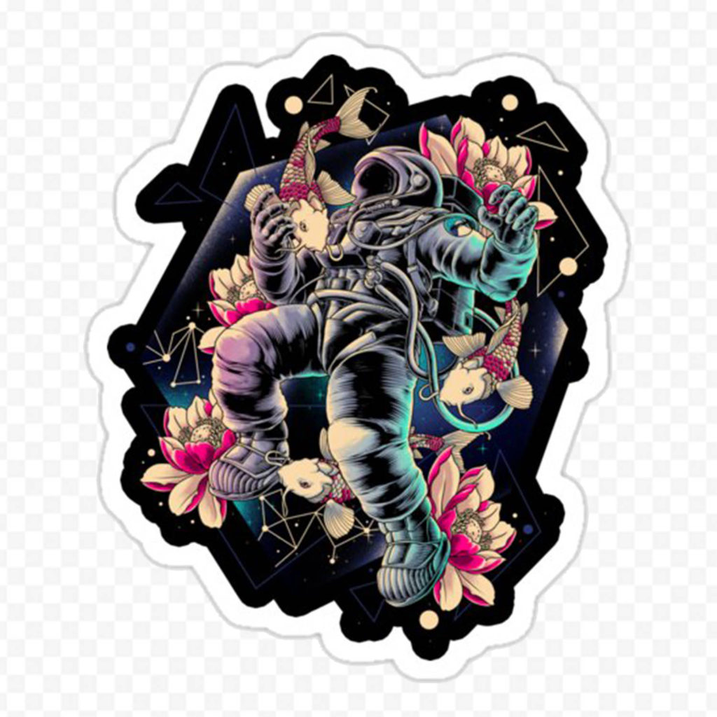Cosmonaute Japan Art