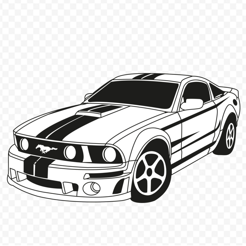 Dessin Mustang