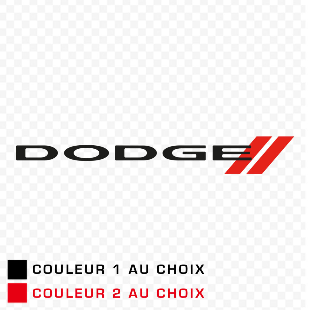 Dodge Embleme Noir Et Rouge