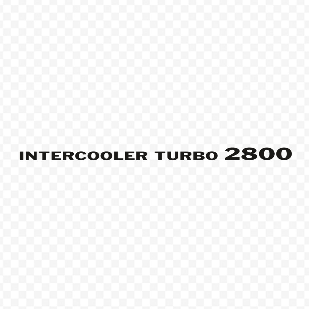 Intercoler Turbo 2800