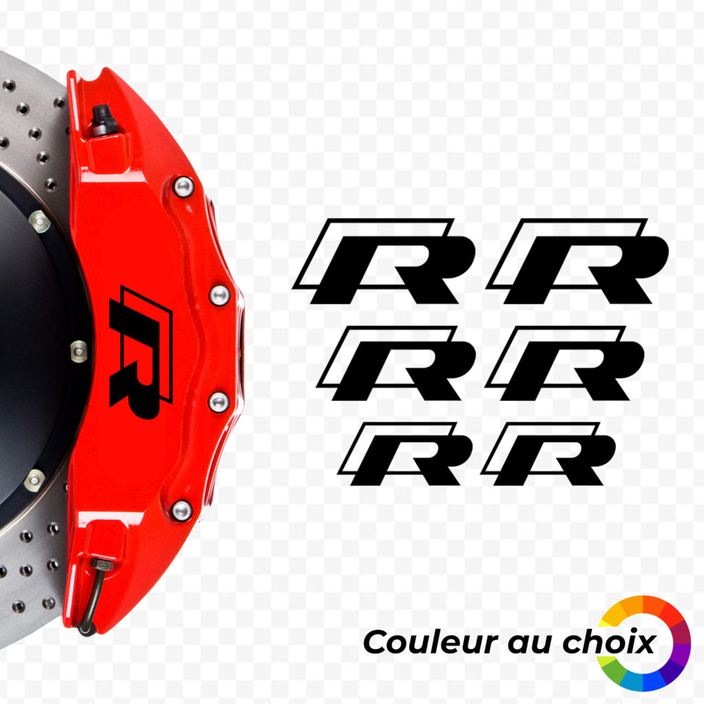 Lot de stickers / autocollants étrier Volkswagen R