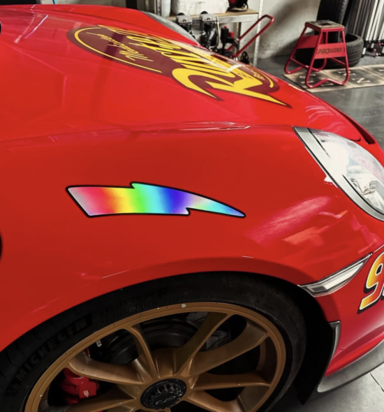 Lot de stickers - kit déco Flash McQueen (sur mesure) – Image 4