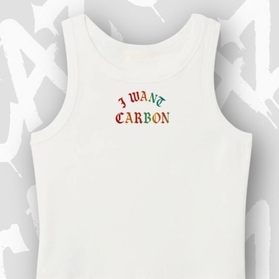 Crop-Top CAZ - I Want Carbon - Blanc