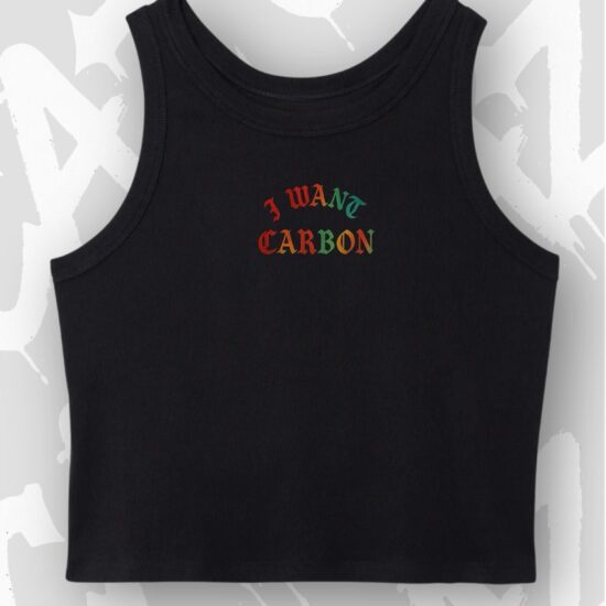 Crop-Top CAZ - I Want Carbon - Noir