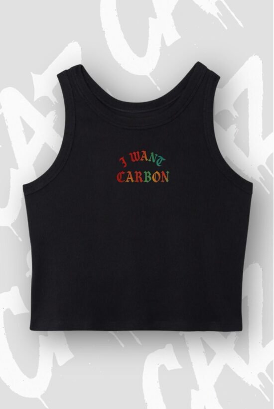 Crop-Top CAZ - I Want Carbon - Noir