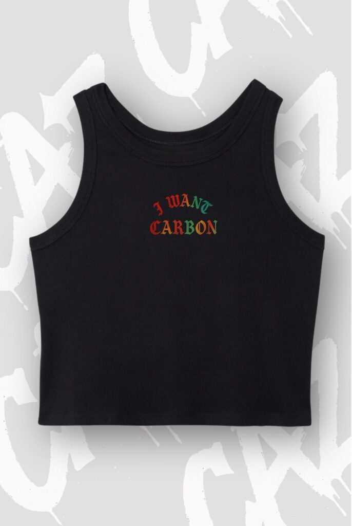 Crop-Top CAZ - I Want Carbon - Noir