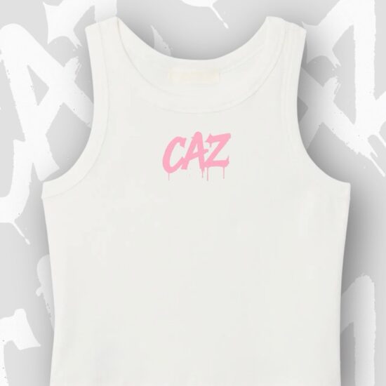 Crop-Top CAZ - Blanc / Rose