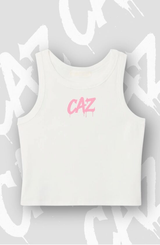 Crop-Top CAZ - Blanc / Rose