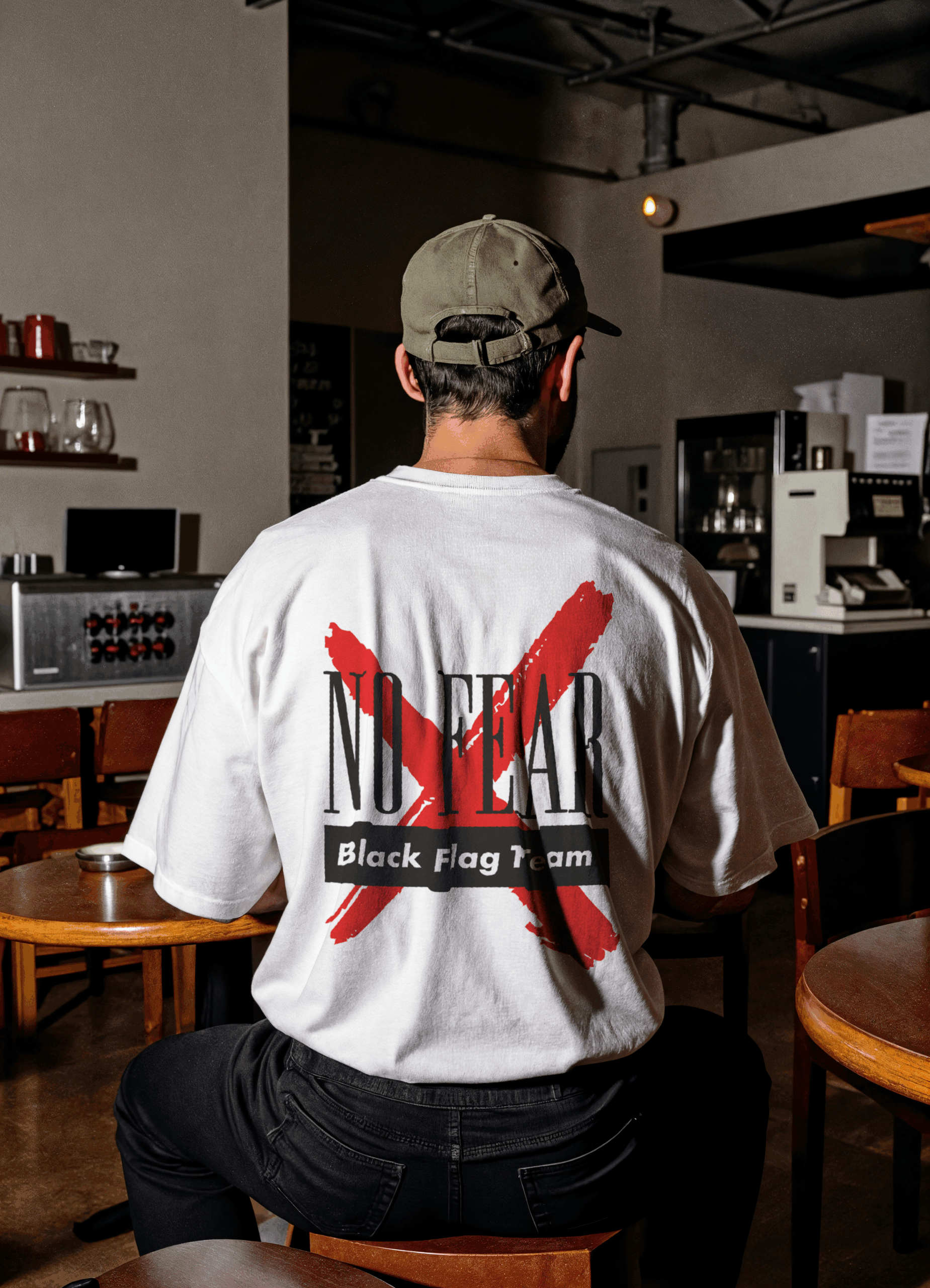 T-shirt NO FEAR - Black Flag Team – Image 4