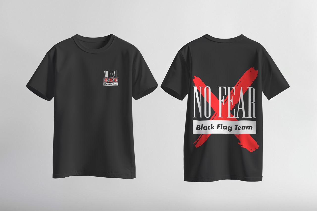 T-shirt NO FEAR - Black Flag Team – Image 3
