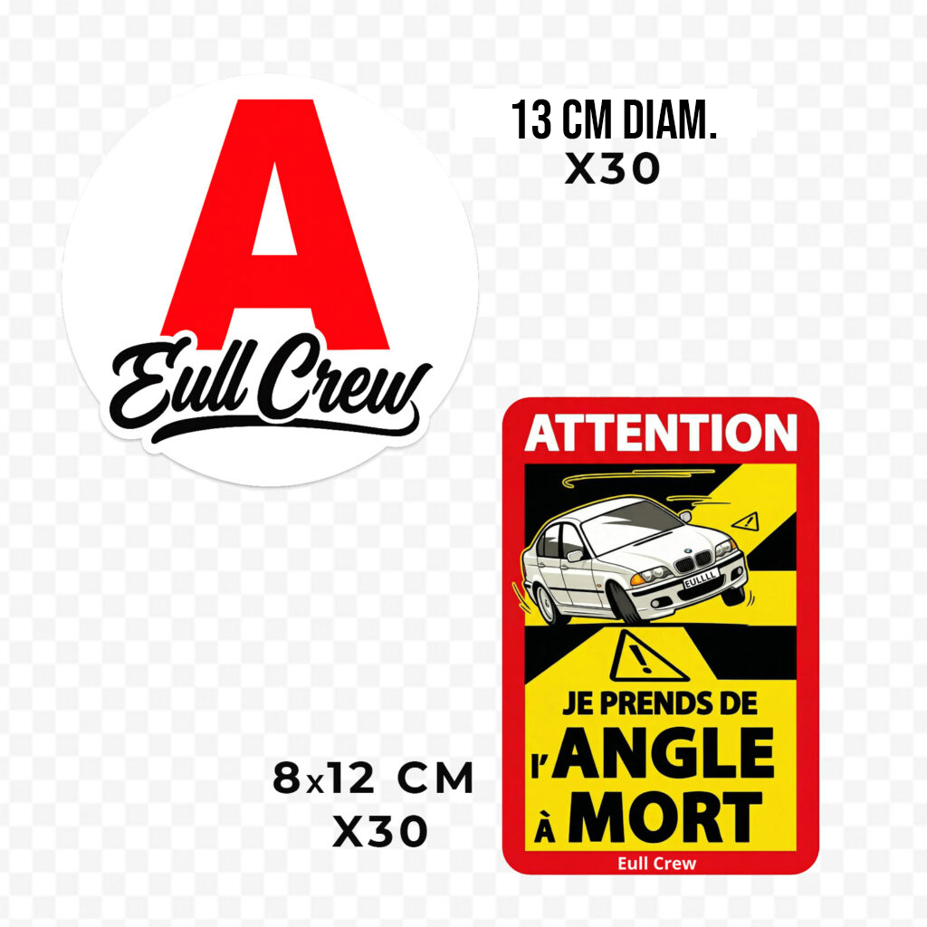Pack de 60 stickers Eull Crew