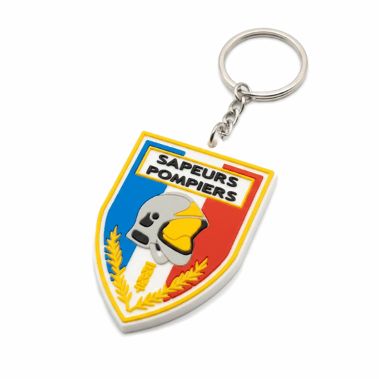 PORTE-CLÉS SOUPLE 3D - SAPEUR POMPIER