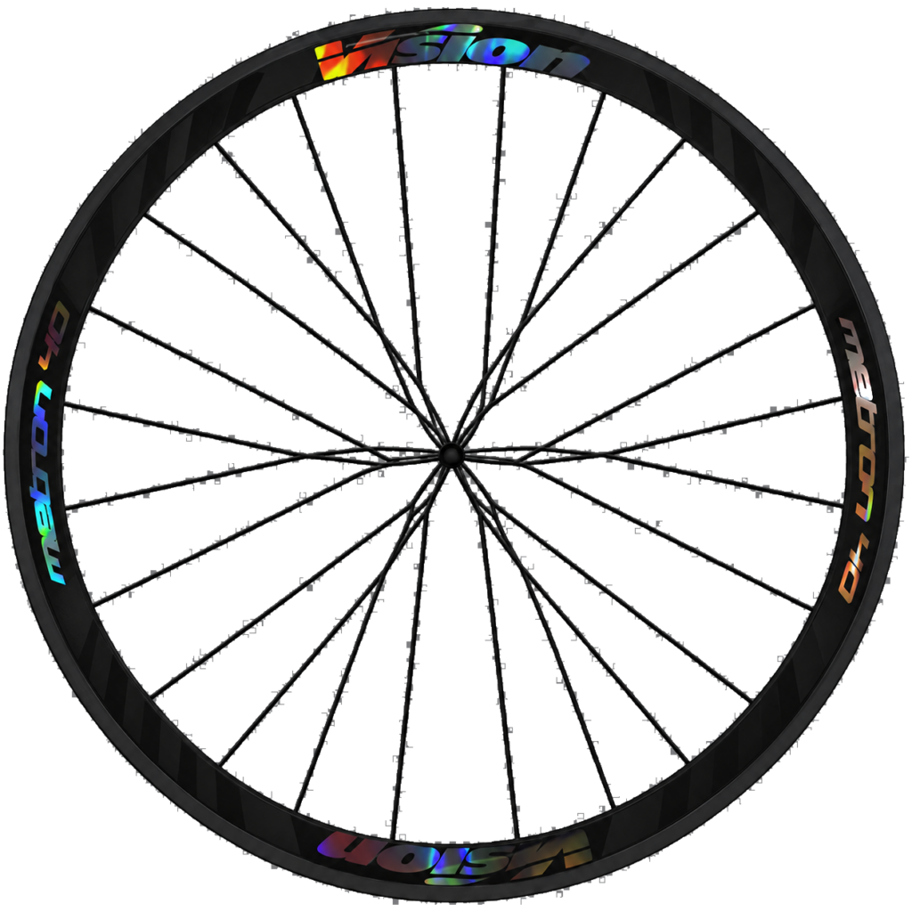 Stickers de jante (4) Vision Metron 40 holographique